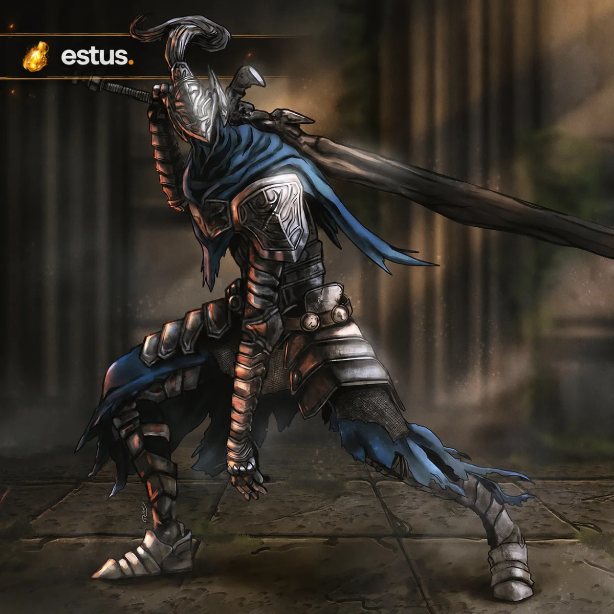 Personagem da build O Cavaleiro contra o Abismo