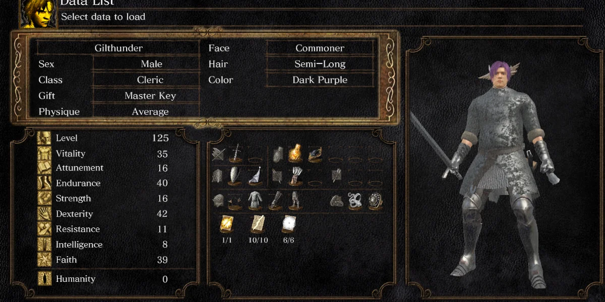 Personagem da build Derrete boss e player com R1